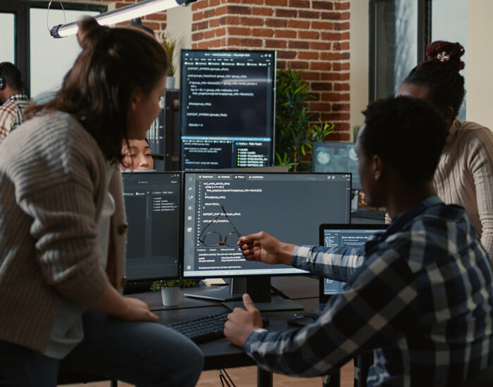 Programmers working