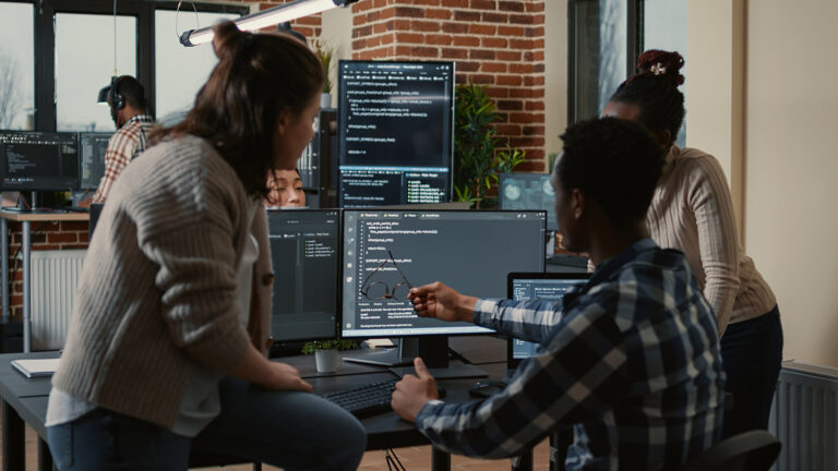 Programmers working